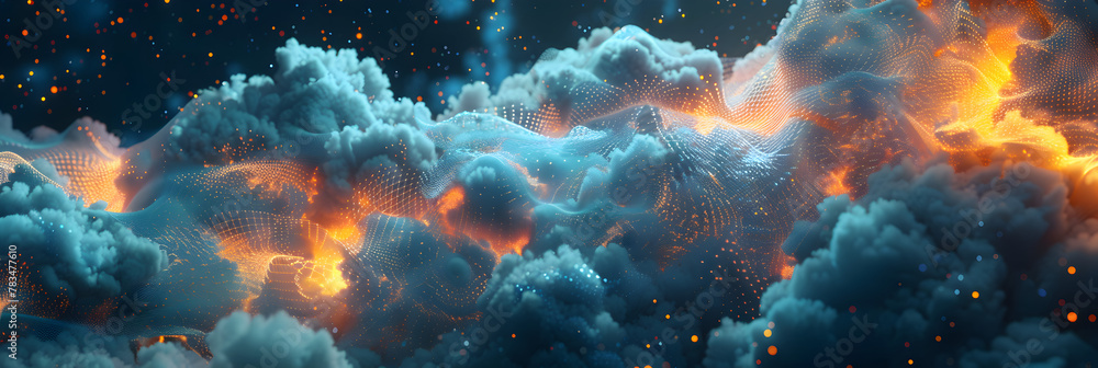 Fototapeta premium Celestial Cloud Nebula