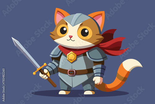cat with a sword