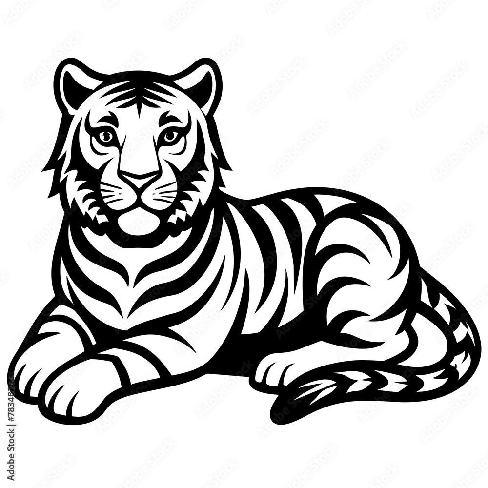 Obraz premium head of lion mascot,lion silhouette,vector,icon,svg,characters,Holiday t shirt,black tiger drawn trendy logo Vector illustration,tiger on a white background,eps,png