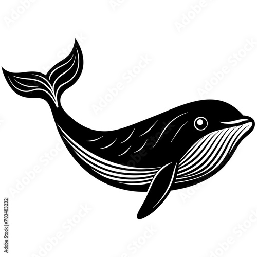 Whale mascot,Whale silhouette,vector,icon,svg,characters,Holiday t shirt,black fish drawn trendy logo Vector illustration,fish on a white background,eps,png