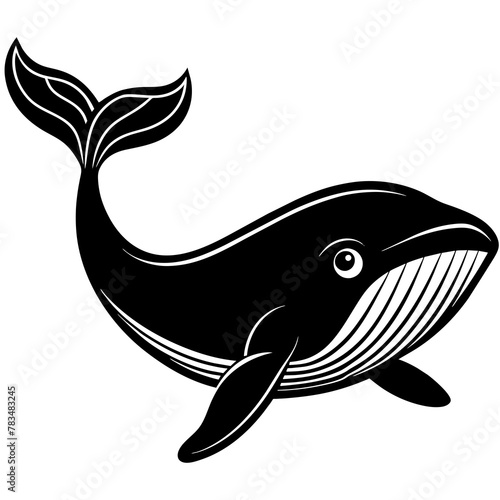 Whale mascot,Whale silhouette,vector,icon,svg,characters,Holiday t shirt,black fish drawn trendy logo Vector illustration,fish on a white background,eps,png