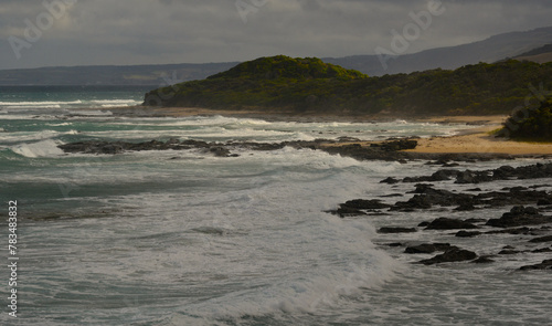 The Great Ocean Road scenic drive -showing the rugged coastline near Wye River and Apollo Bay -Victoria.JPG