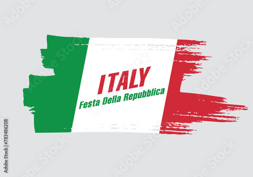 Italy, republic day. Vector graphic design