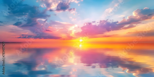 Heavenly Sunset Reflection