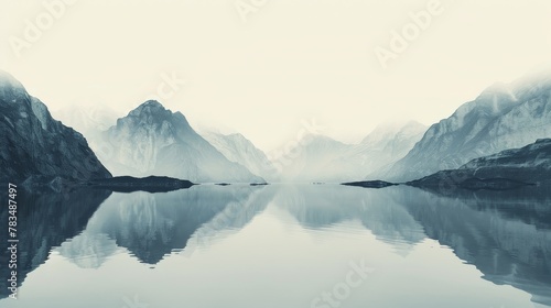  A minimalist representation of a landscapes © Media Srock