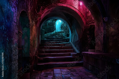 Lost in the Gothic Catacombs:A Desperate Soul's Mystic Journey of Escape