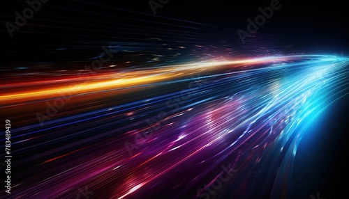 Futuristic technology abstract background with a glowing neon outline, tech background