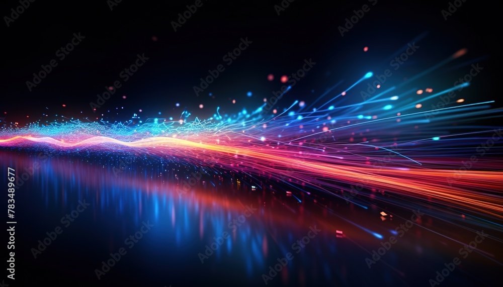 Futuristic technology abstract background with a glowing neon outline, tech background Futuristic technology abstract background with a glowing neon outline, tech background