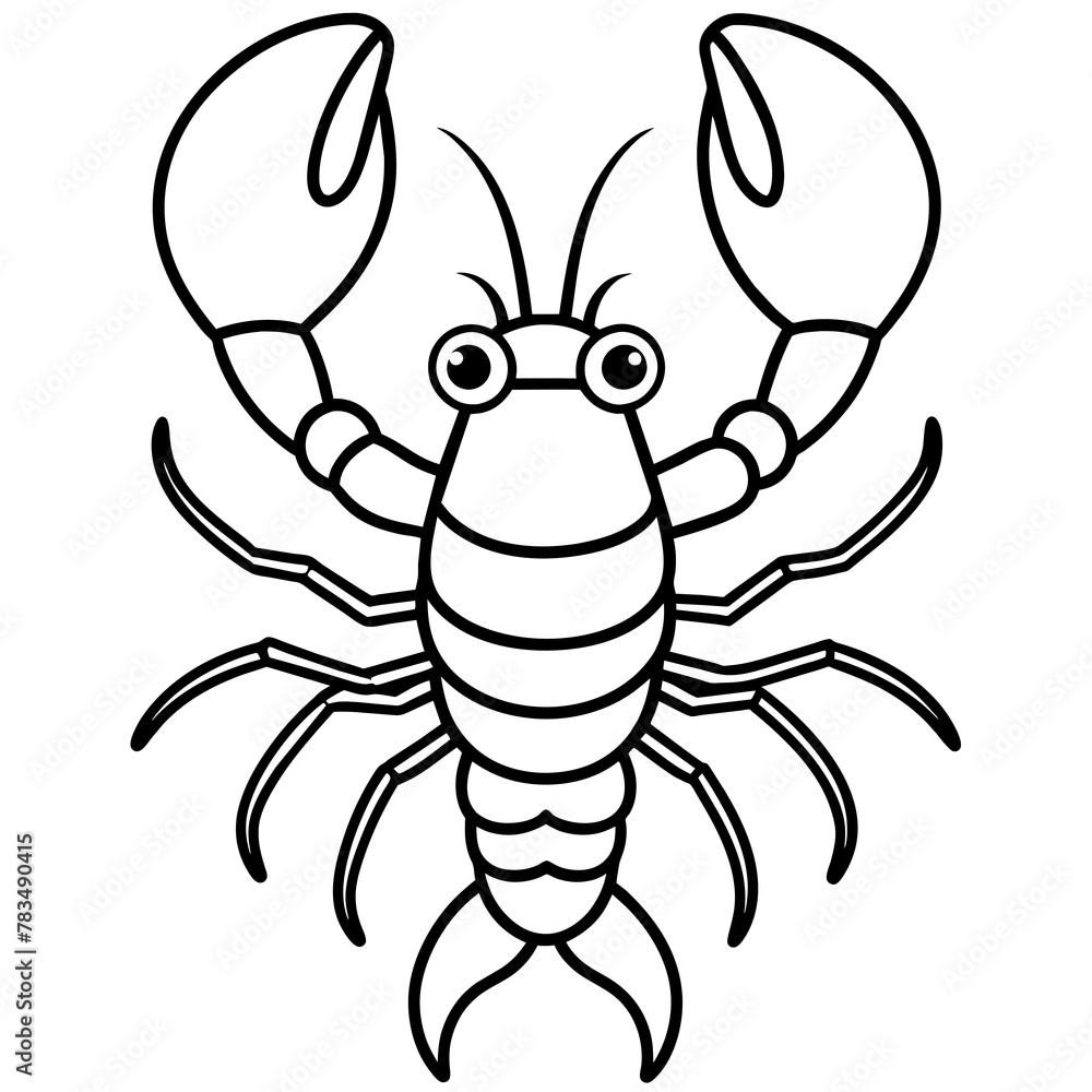 lobster cartoon illustration lobster cartoon illustration