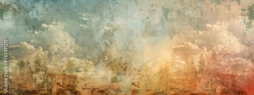 photography backdrop texture  painted soft clouds  vintage 