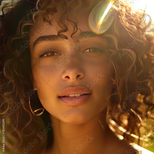 Wallpaper Mural Model under a burst of sunlight Torontodigital.ca