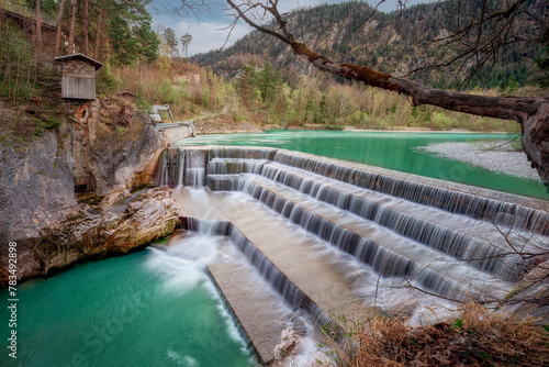 Lechfall Wasserfall Langzeitbelichtung Füssen photo