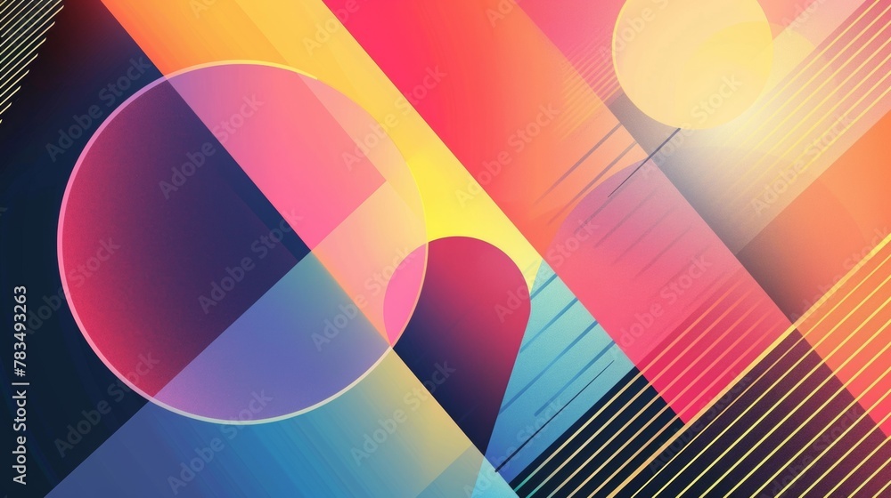 Simple geometric forms - dynamic geometric abstract background Simple geometric forms - dynamic geometric abstract background