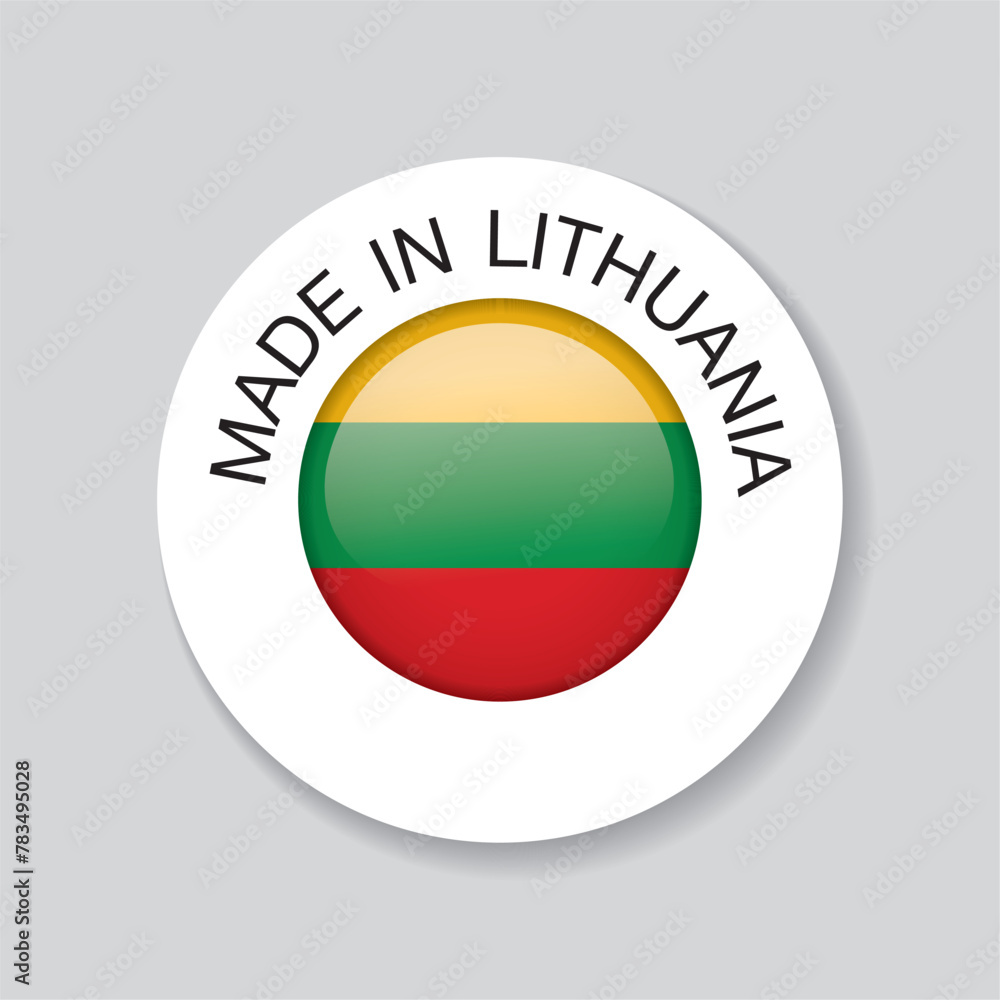 made in lithuania. template icon design made in lithuania. template icon design