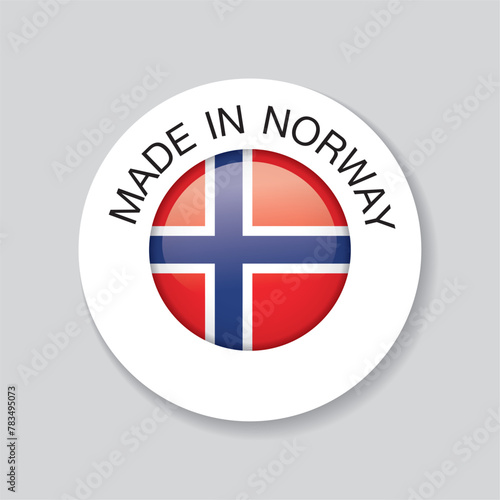 made in norway. template icon design