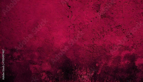 weathered black-red rough surface on a toned old concrete wall, featuring vibrant magenta hues background wallpaper texture