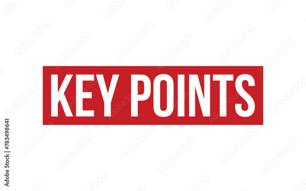 Key Points Rubber Stamp Seal Vector Key Points Rubber Stamp Seal Vector