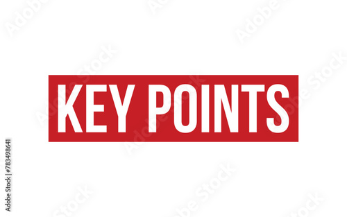 Key Points Rubber Stamp Seal Vector
