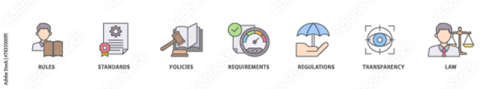 Compliance icon packs for your design digital and printing of law, requirements, transparency, regulations, policies, standards, rules icon live stroke and easy to edit Compliance icon packs for your design digital and printing of law, requirements, transparency, regulations, policies, standards, rules icon live stroke and easy to edit