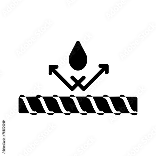 Vector solid black icon for Rust free