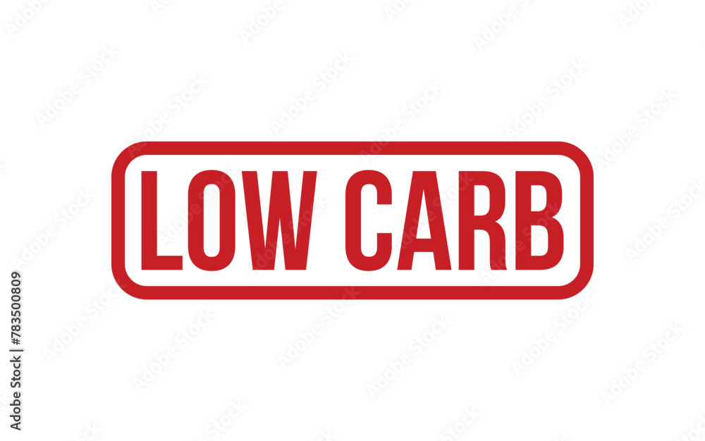 Red Low Carb Rubber Stamp Seal Vector Red Low Carb Rubber Stamp Seal Vector