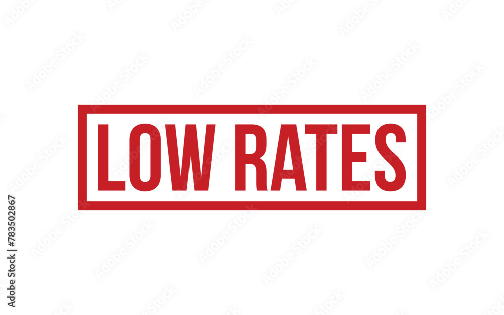 Low Rates Rubber Stamp Seal Vector Low Rates Rubber Stamp Seal Vector