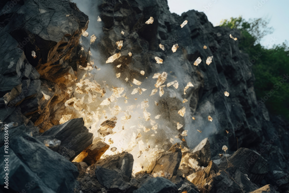 火, 爆発, 石, 岩, 落石, 事故, 危険, Fire, Explosion, Rock, Rockfall, Accident, Dangerous 火, 爆発, 石, 岩, 落石, 事故, 危険, Fire, Explosion, Rock, Rockfall, Accident, Dangerous