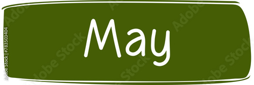  Name of the May month, happy new month, monthly planner