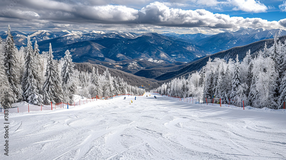 Fototapeta premium snow covered mountains