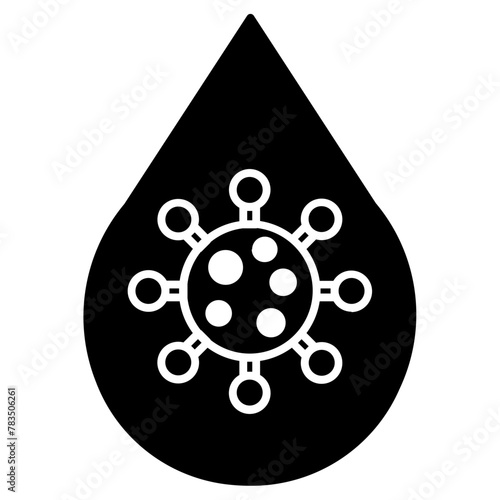 virus droplet medical icon