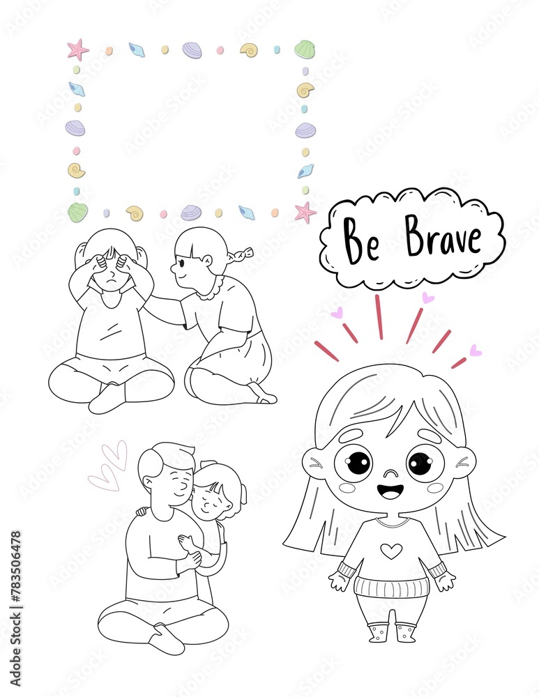 Coloring - Be brave