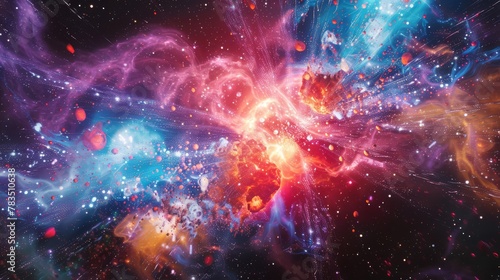 visualization of the 5th second of the creation of the universe photo