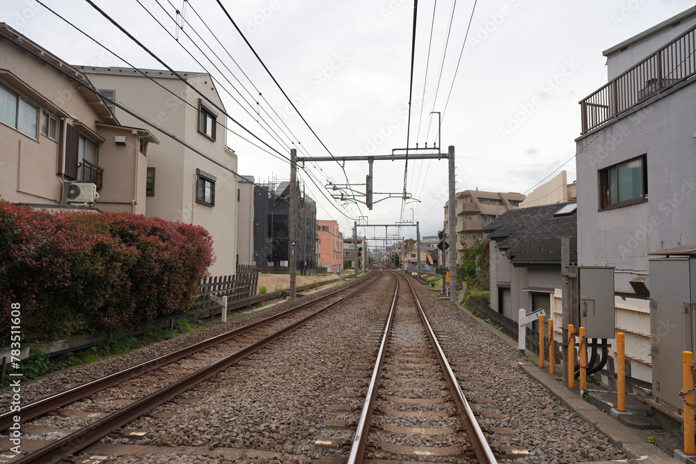 街中の線路