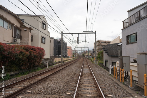 街中の線路