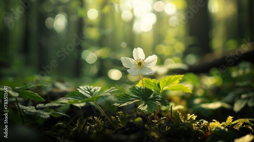 Flower in forest
