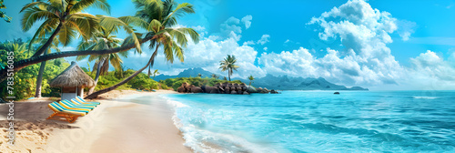 Tropical Paradise: An Idyllic Escape to Secluded Beach Vacation Spot © Callie