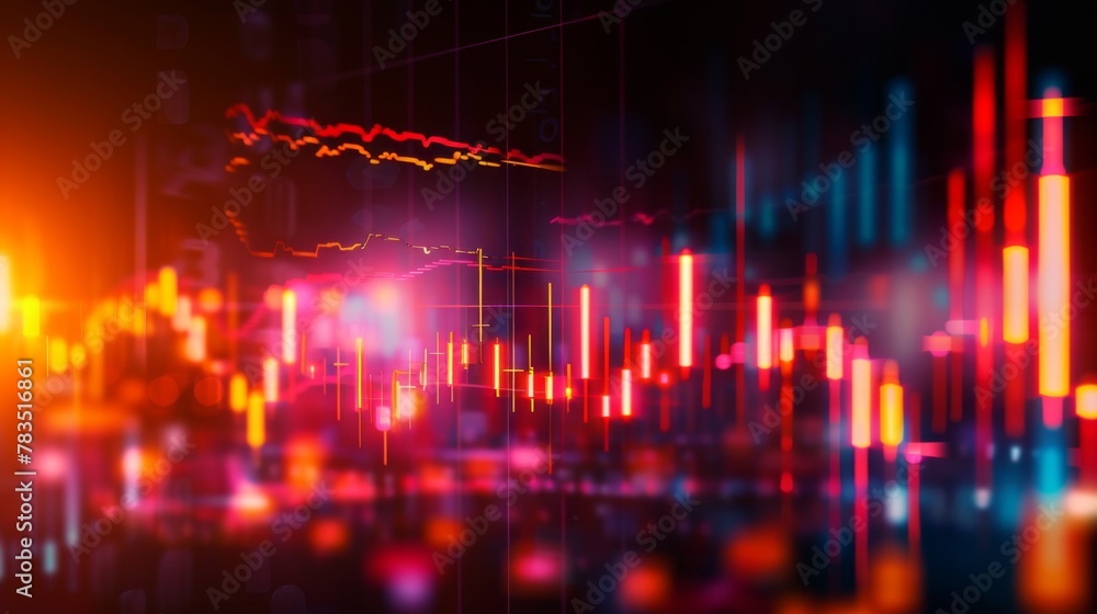 Stock market or forex trading graph and candlestick chart suitable for financial investment concept. Economy trends background for business Stock market or forex trading graph and candlestick chart suitable for financial investment concept. Economy trends background for business