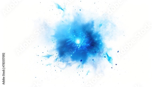 Intense Blue Magic Energy Flare 