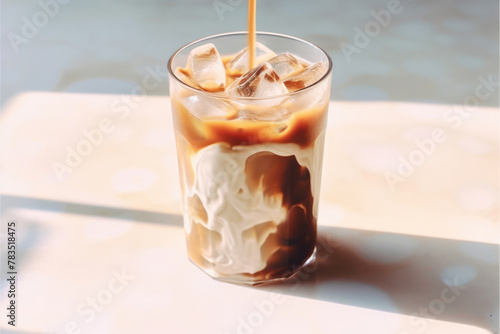 コップ, 飲み物, コーヒー, ミルク, カフェオレ, 朝, cup, drink, coffee, milk, cafe au lait, morning photo