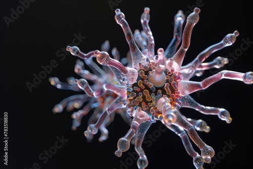 A 3D model of an adenovirus