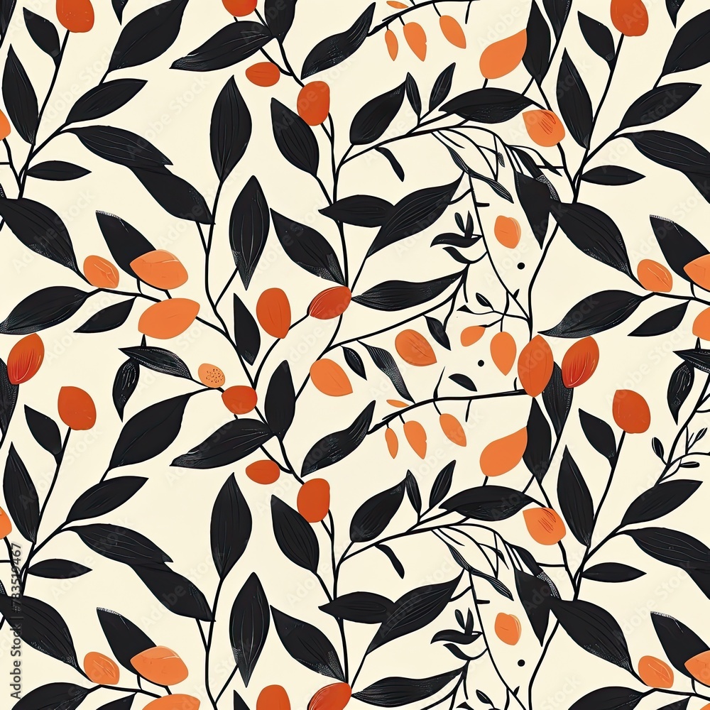 Pattern design swatches with organic repeating elements Pattern design swatches with organic repeating elements