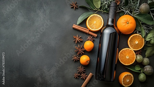 orange-flavored wine flavoured with spices
