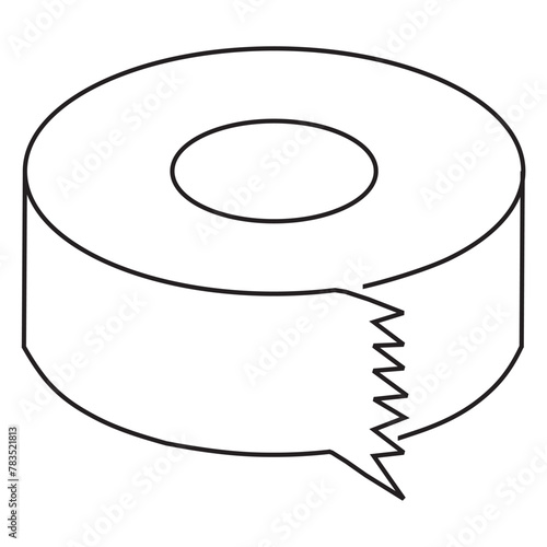 masking tape icon vector design. masking tape illustration vector design