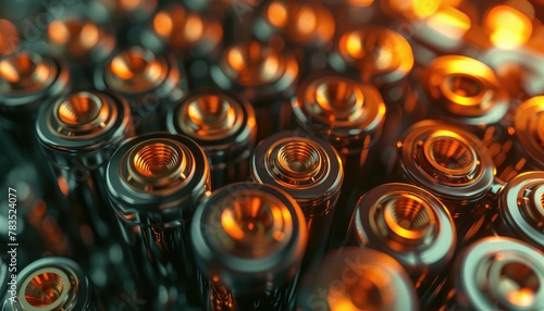 Electronic Components with Orange Lights 