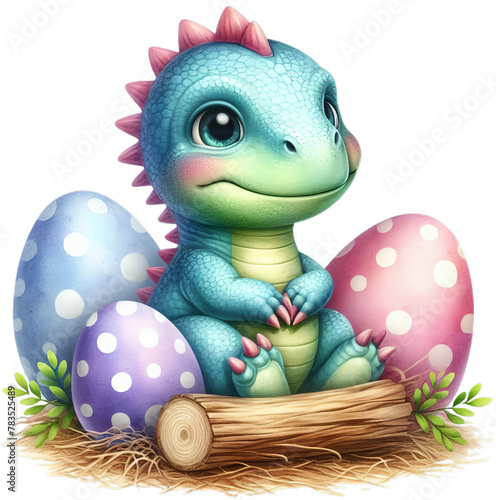 Baby Dinosaur - Whimsical Art for Little Explorers and Dino Enthusiasts - Transparent PNG