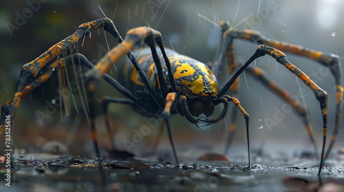 spider on the web , generative ai © Mahnoor