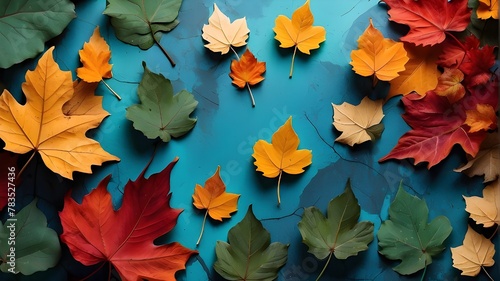  Creative background featuring leaves