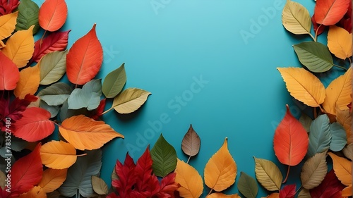  Creative background featuring leaves