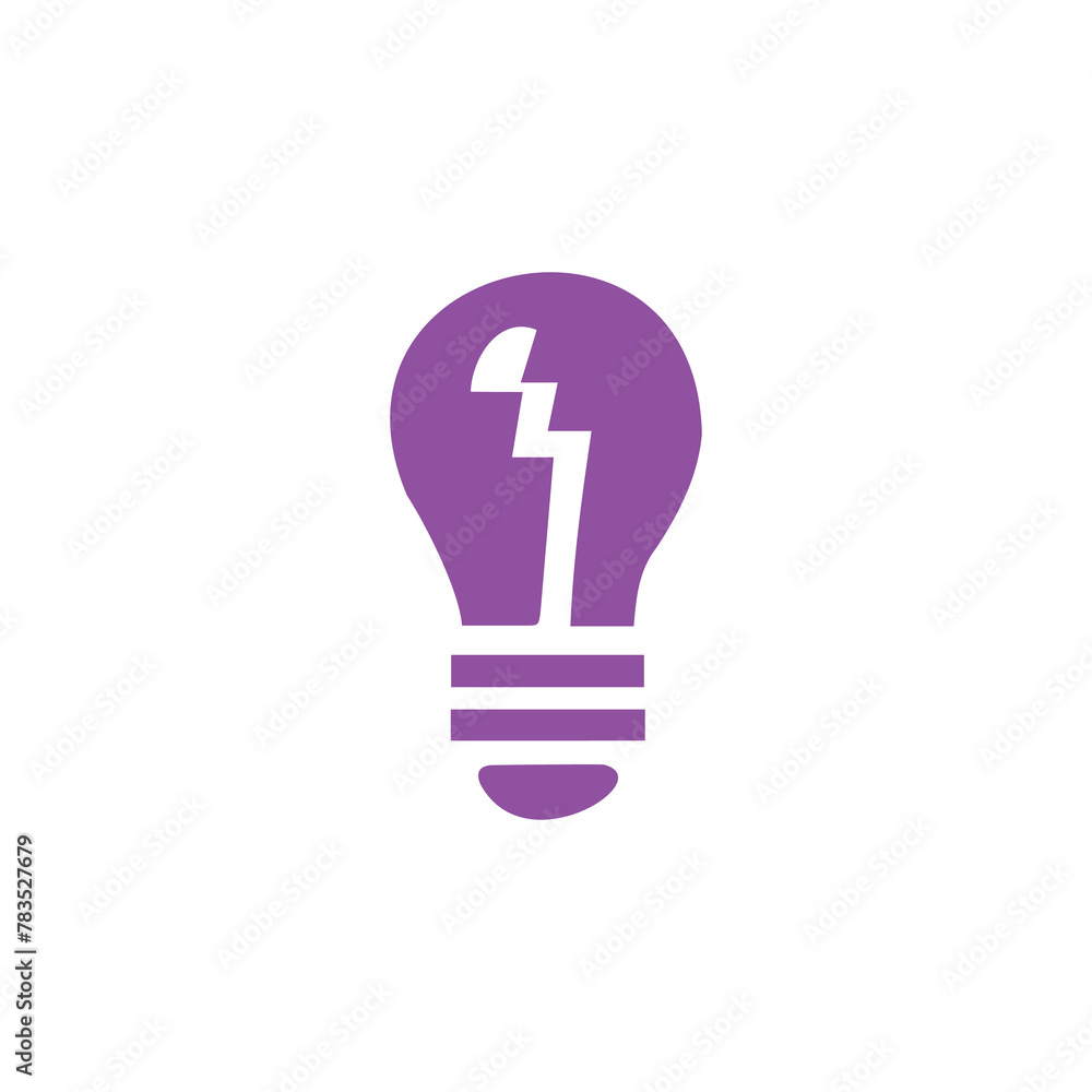 Purple and White Illustration of Electrical Lamp Purple and White Illustration of Electrical Lamp