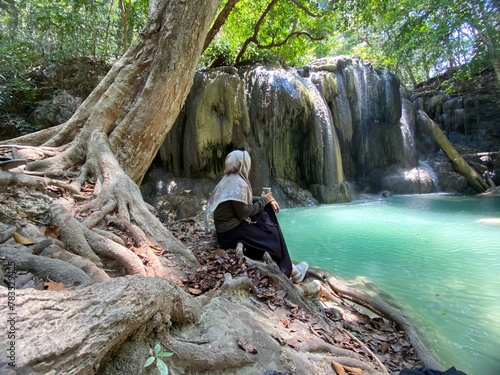 Mata jitu waterfalls in sumbawa photo
